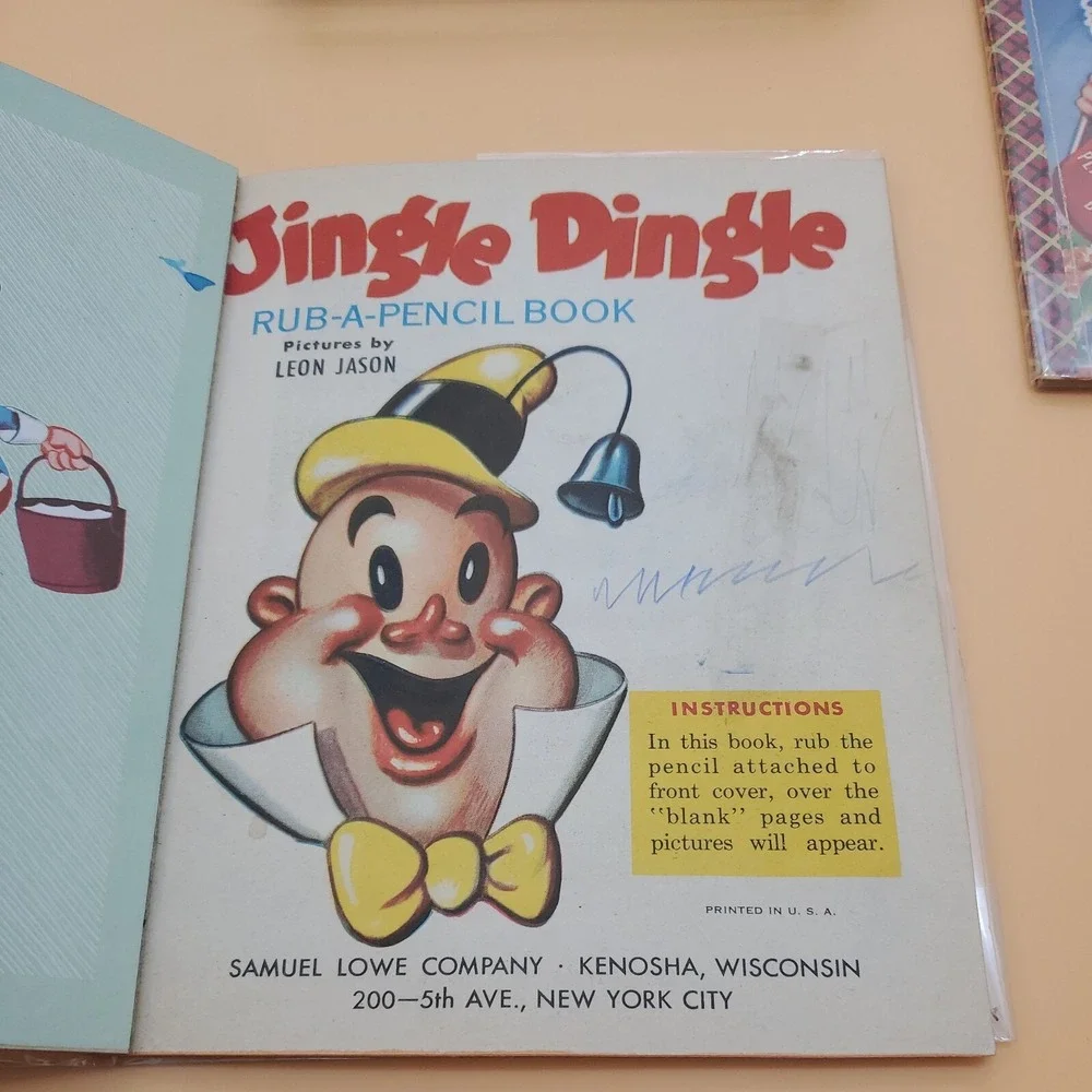 Bonnie Book SAFETY IS FUN JINGLE DINGLE HOW DOES YOUR‎ GARDEN GROW Rare Vintage